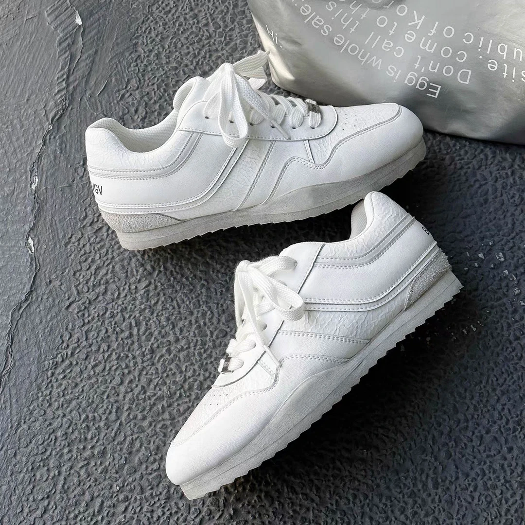 做旧擦色小白鞋内增高运动休闲板鞋