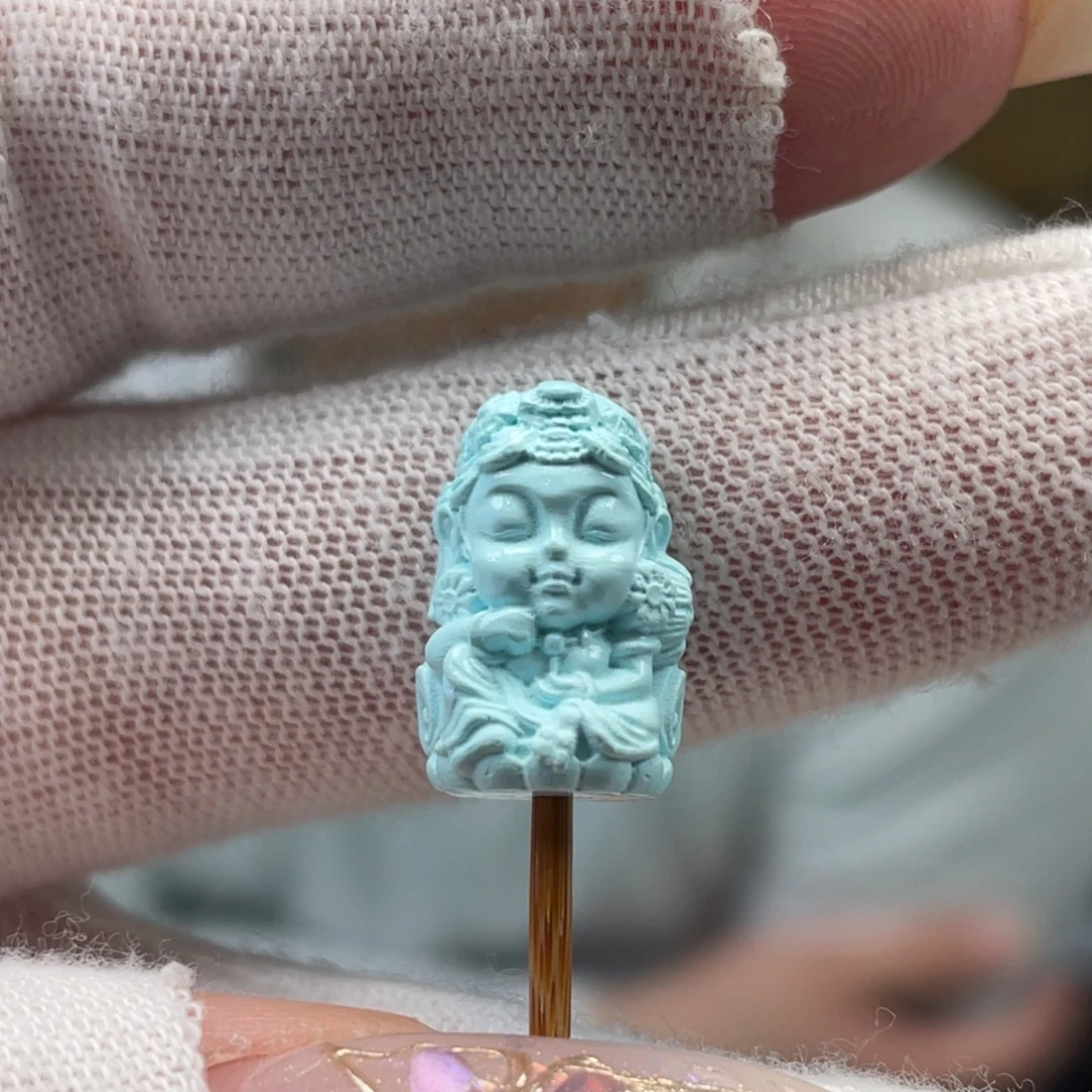 绿松石未镶嵌挂件