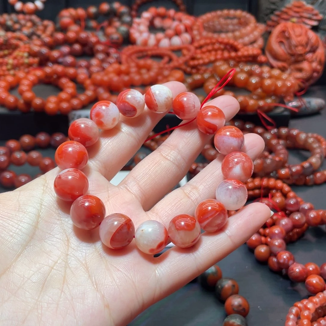 南红玛瑙手链未镶嵌
