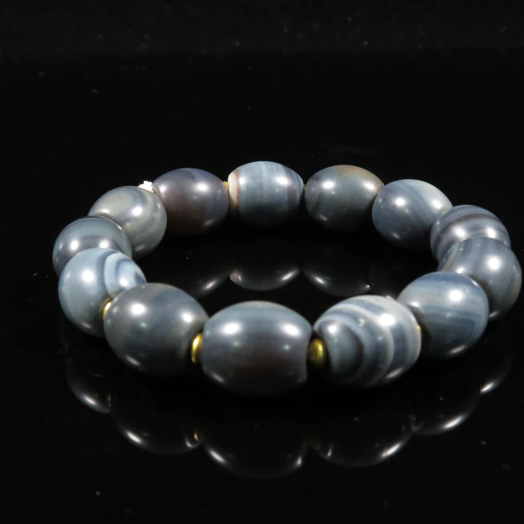 民国缠丝玛瑙手串/HY560183/玛瑙/槐荫山房