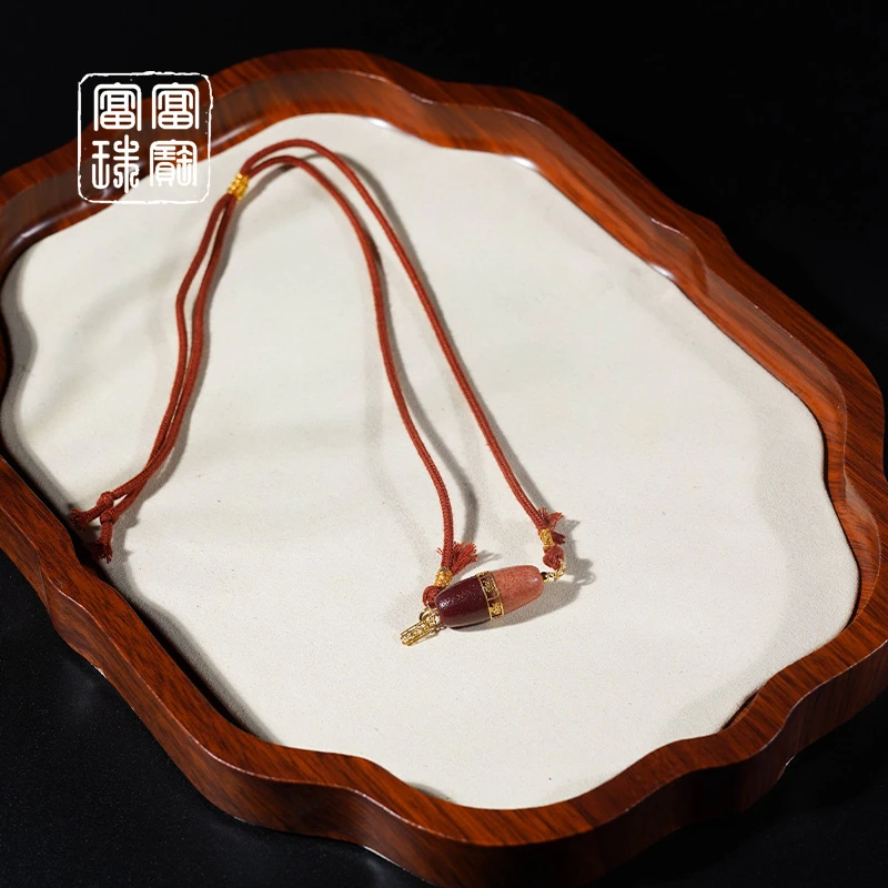 【祈尔】富富珠宝 玛瑙18k金时尚项链 （天然珠宝多样性发）