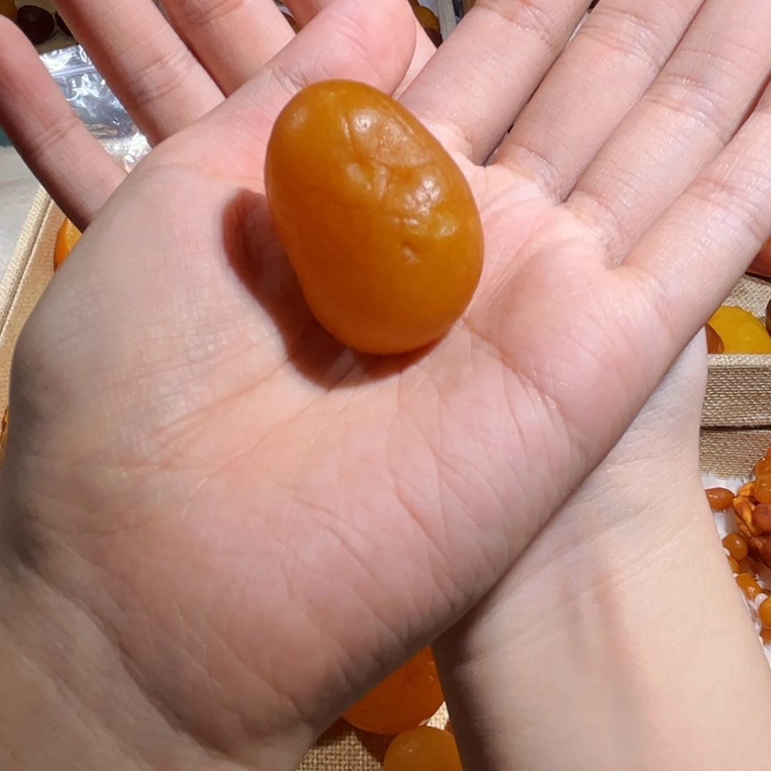 琥珀颈饰未镶嵌蜜蜡海漂单颗