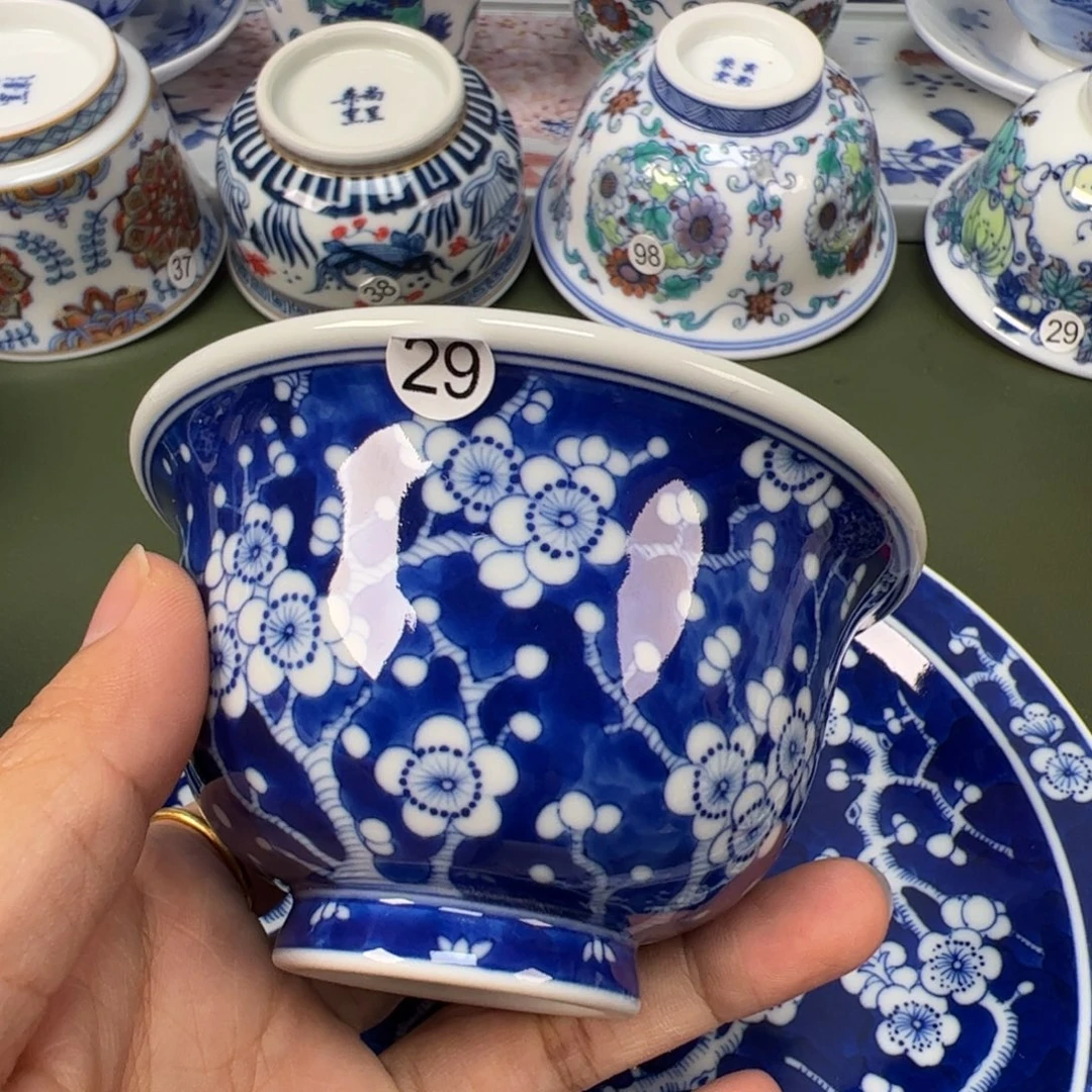 陶瓷景德镇纯手工纯手绘茶具木木29