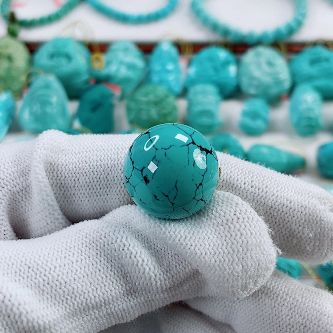 绿松石未镶嵌车挂