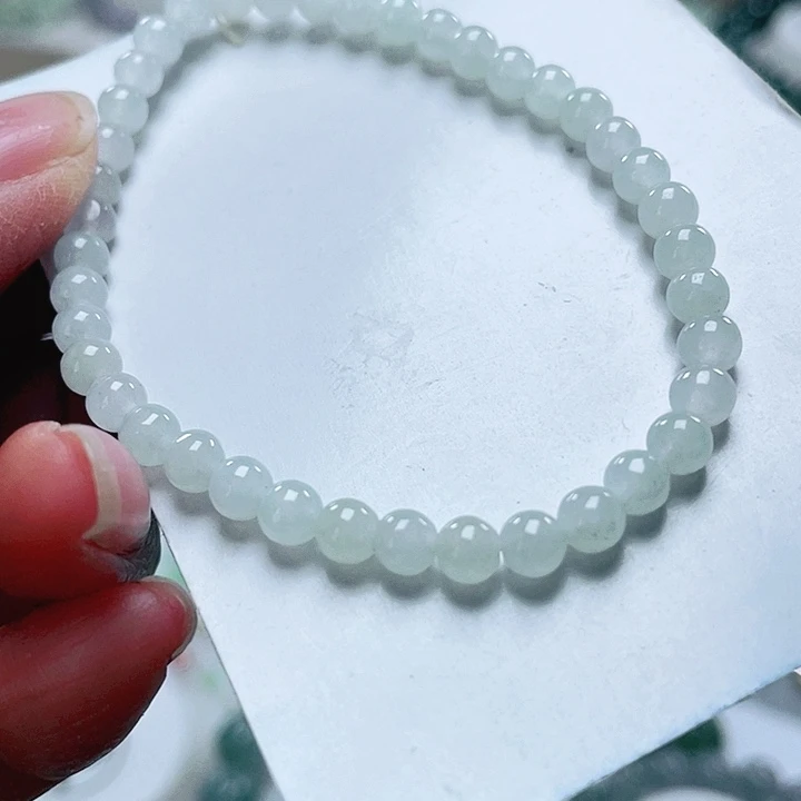 翡翠未镶嵌手链天然翡翠手链5mm