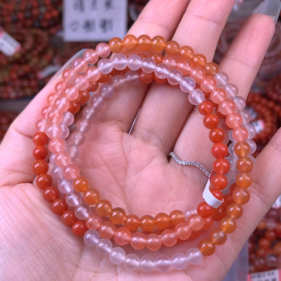 未镶嵌手链南红玛瑙19号糖果卡5+