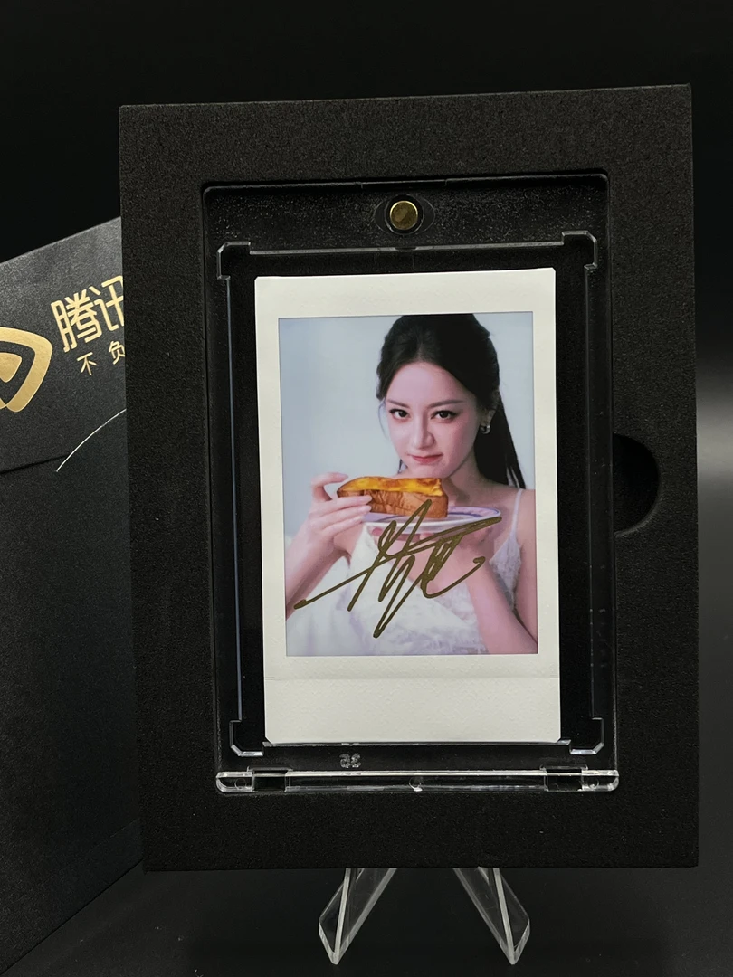 W635【迪丽热巴】亲签三寸正品富士拍立得mini相纸 白边