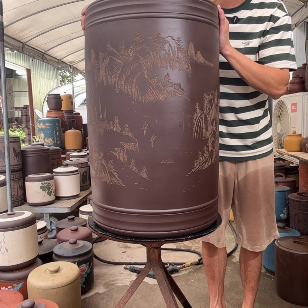 紫砂茶叶罐80 饼茶叶罐