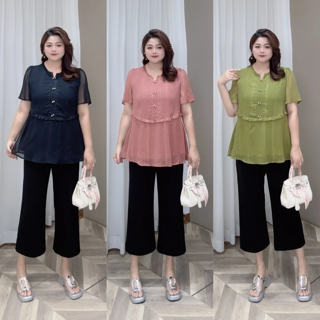 PWD33052【现货仅上衣】新款中式复古韵味收腰显瘦宽松上衣【衣长72】