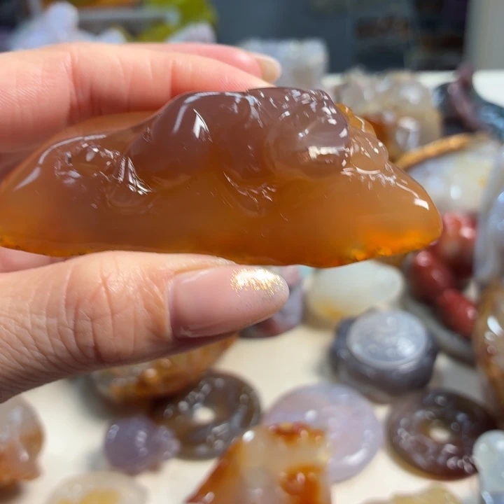 玛瑙/玉髓未镶嵌吊坠(不含链)