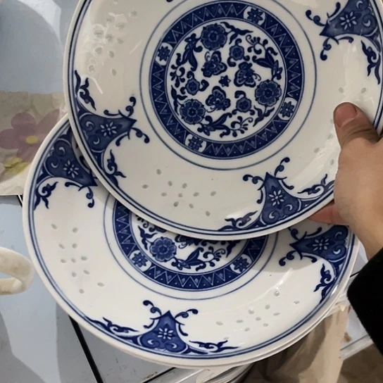盘8寸深窝盘两个陶瓷
