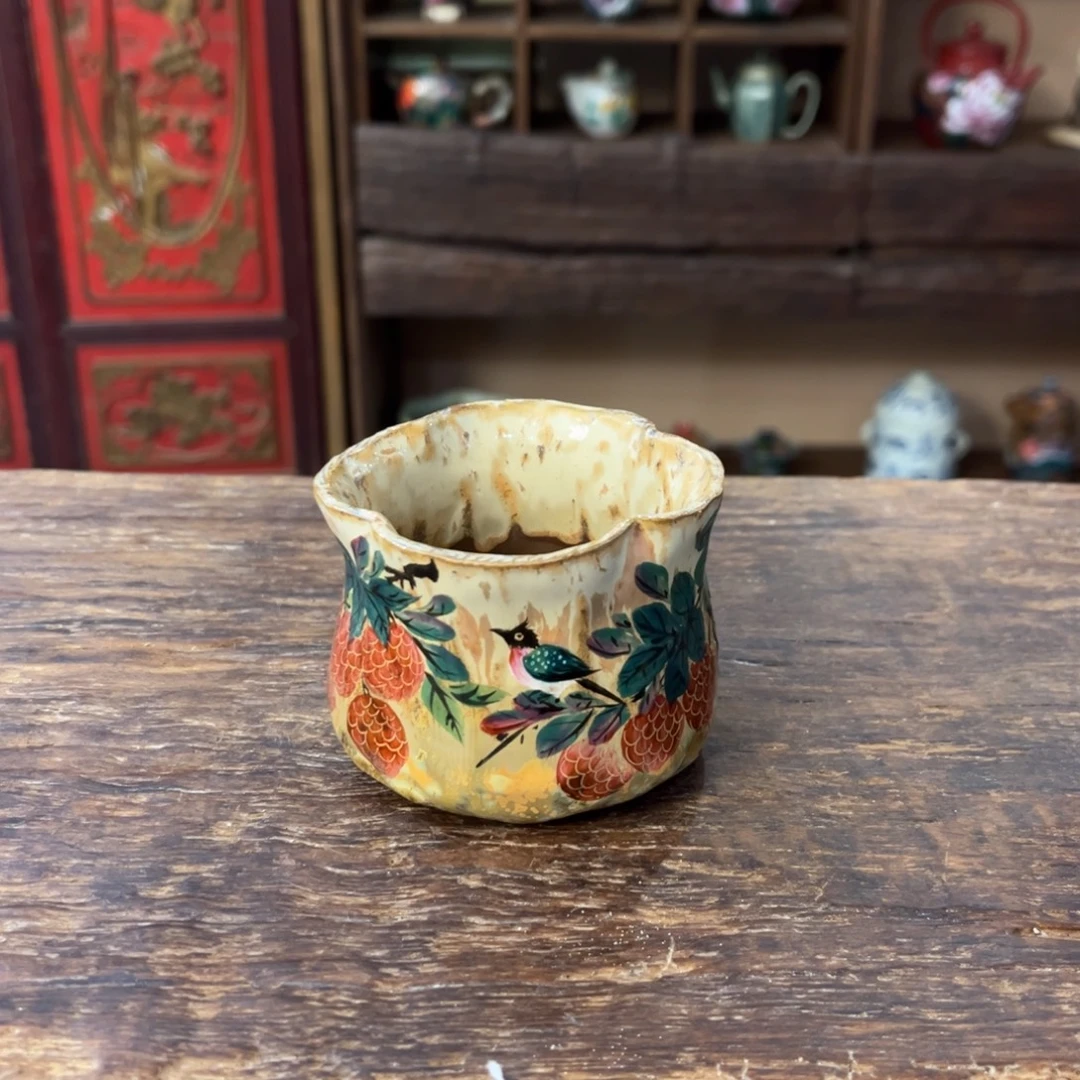 柴烧手工手绘陶瓷