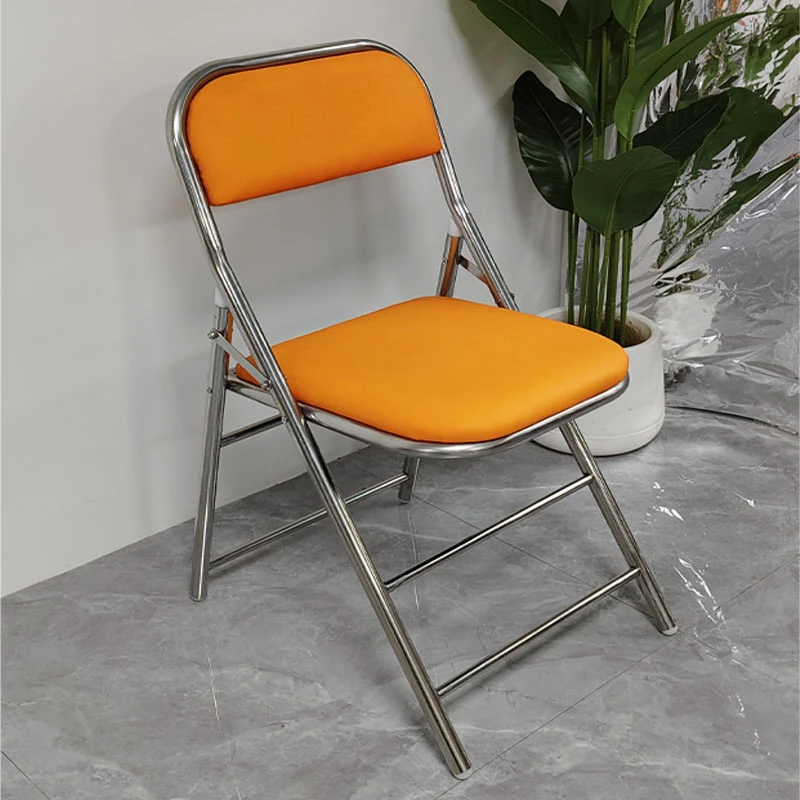 不占地靠背椅餐饮不锈钢椅子餐椅家用商用餐厅方#的餐桌凳子大排