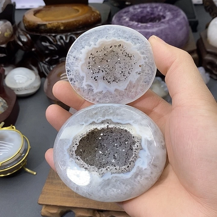 摆件紫晶未镶嵌聚宝盆