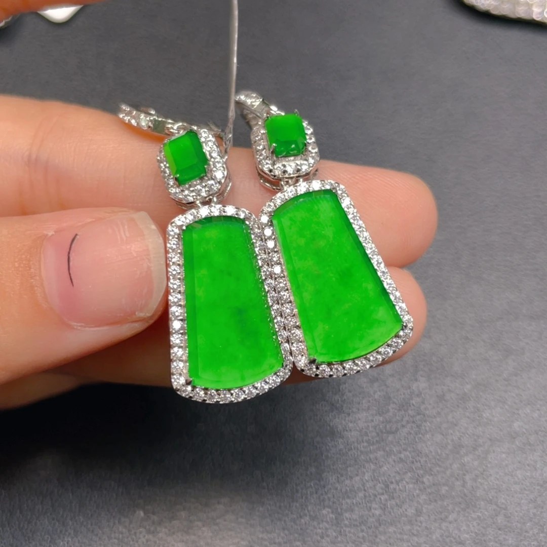 翡翠银S925镶嵌颈饰jjk