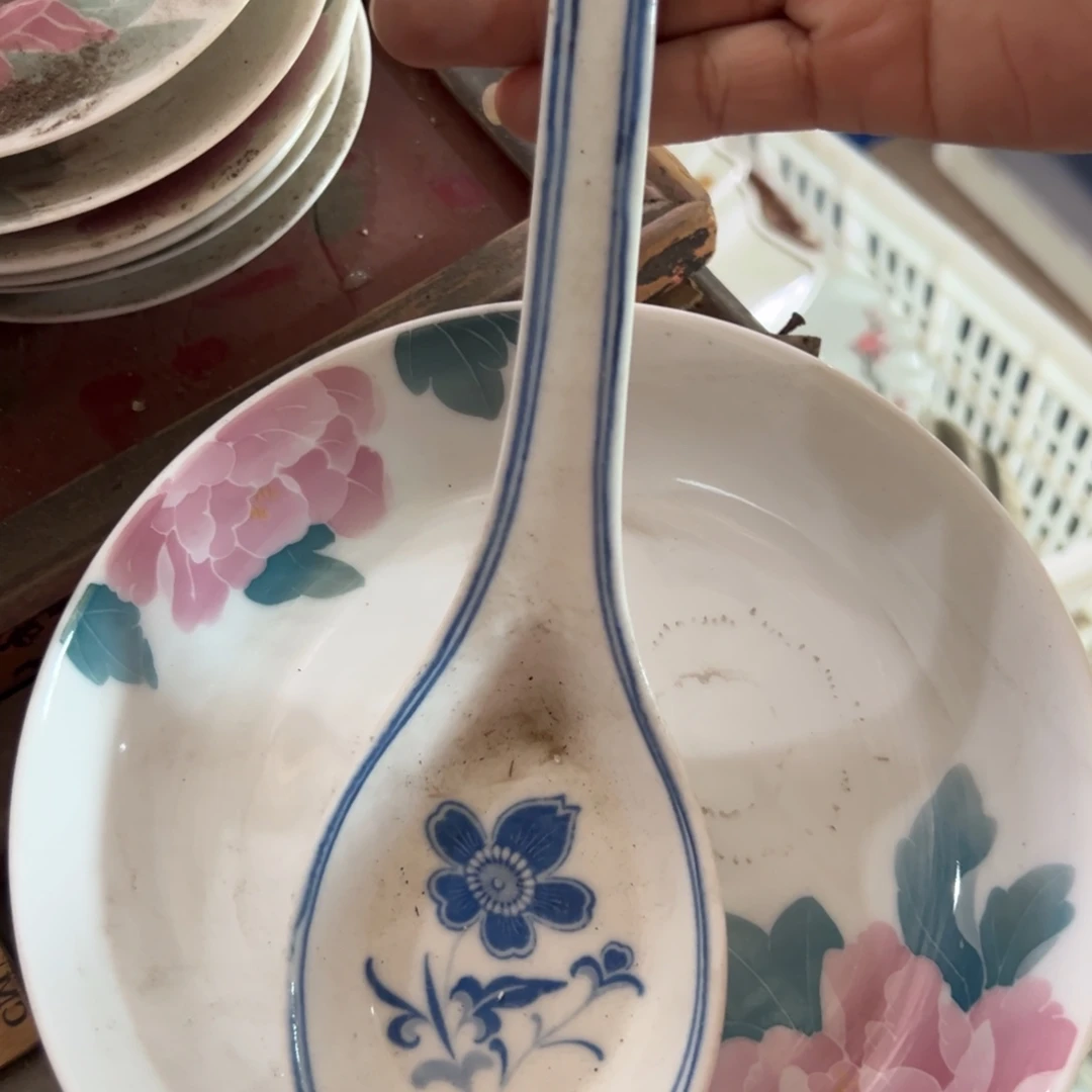 醴陵高温瓷汤勺23cm