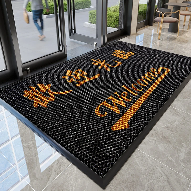 地毯店铺门口欢迎光临迎宾入户地垫商用耐脏免洗脚垫进门防滑垫子