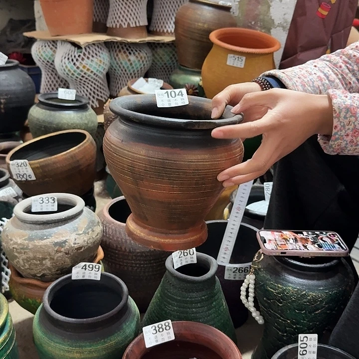 瑕疵金色火锅104高度20口径18