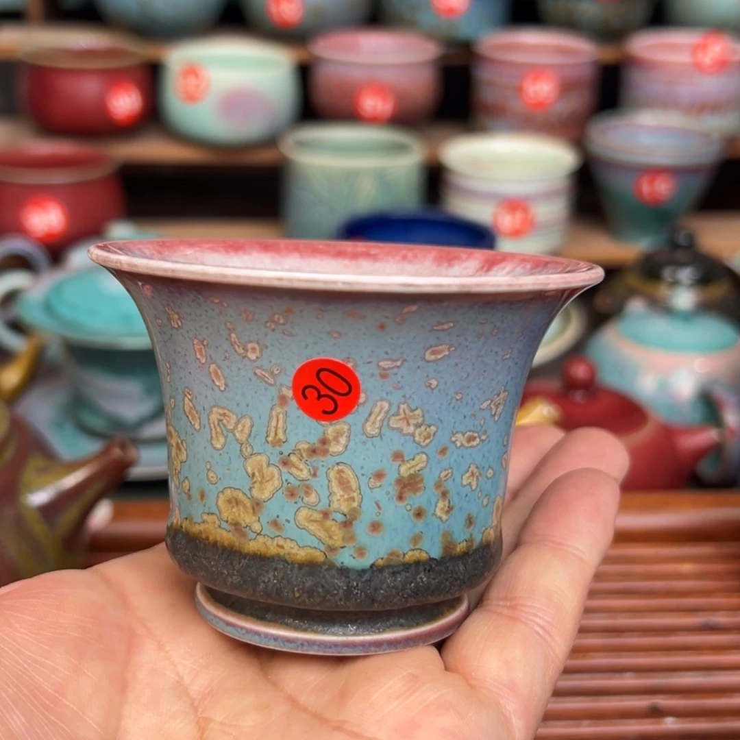 手工制作钧窑茶器