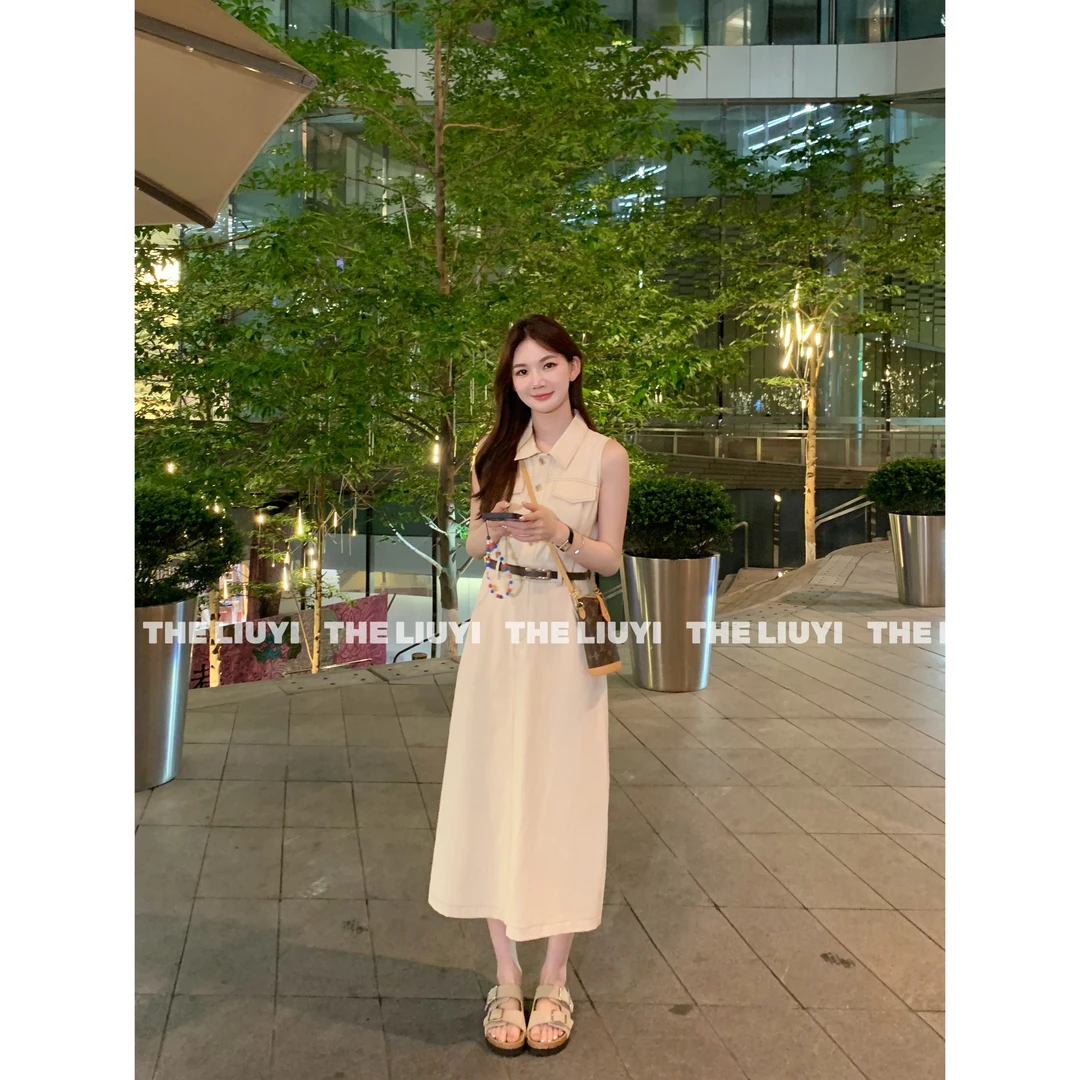 【LIUYI】知性裙~气质收腰显瘦连衣裙56185