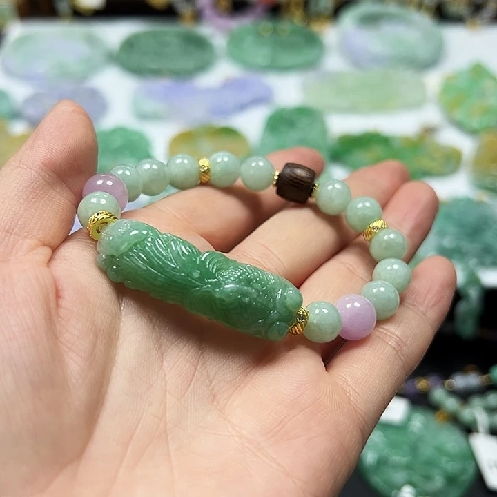 未镶嵌手链翡翠手牌