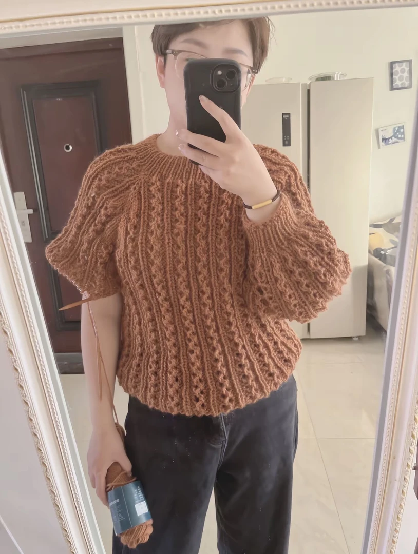 羊驼中粗线 棒针线 手工编织 帽子围巾外套线