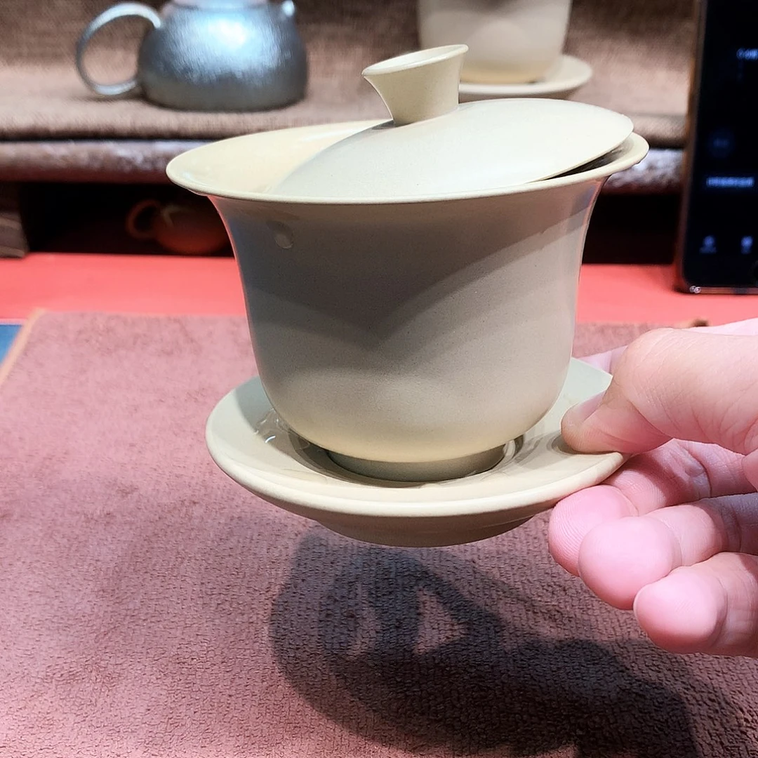 泥塑光*?放漏铃铛盖碗180毫升