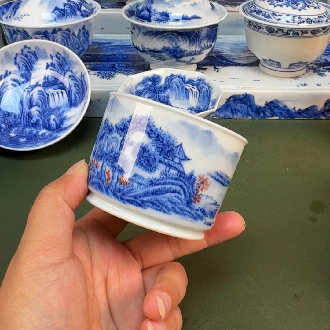 景德镇纯手绘茶具圆圆204