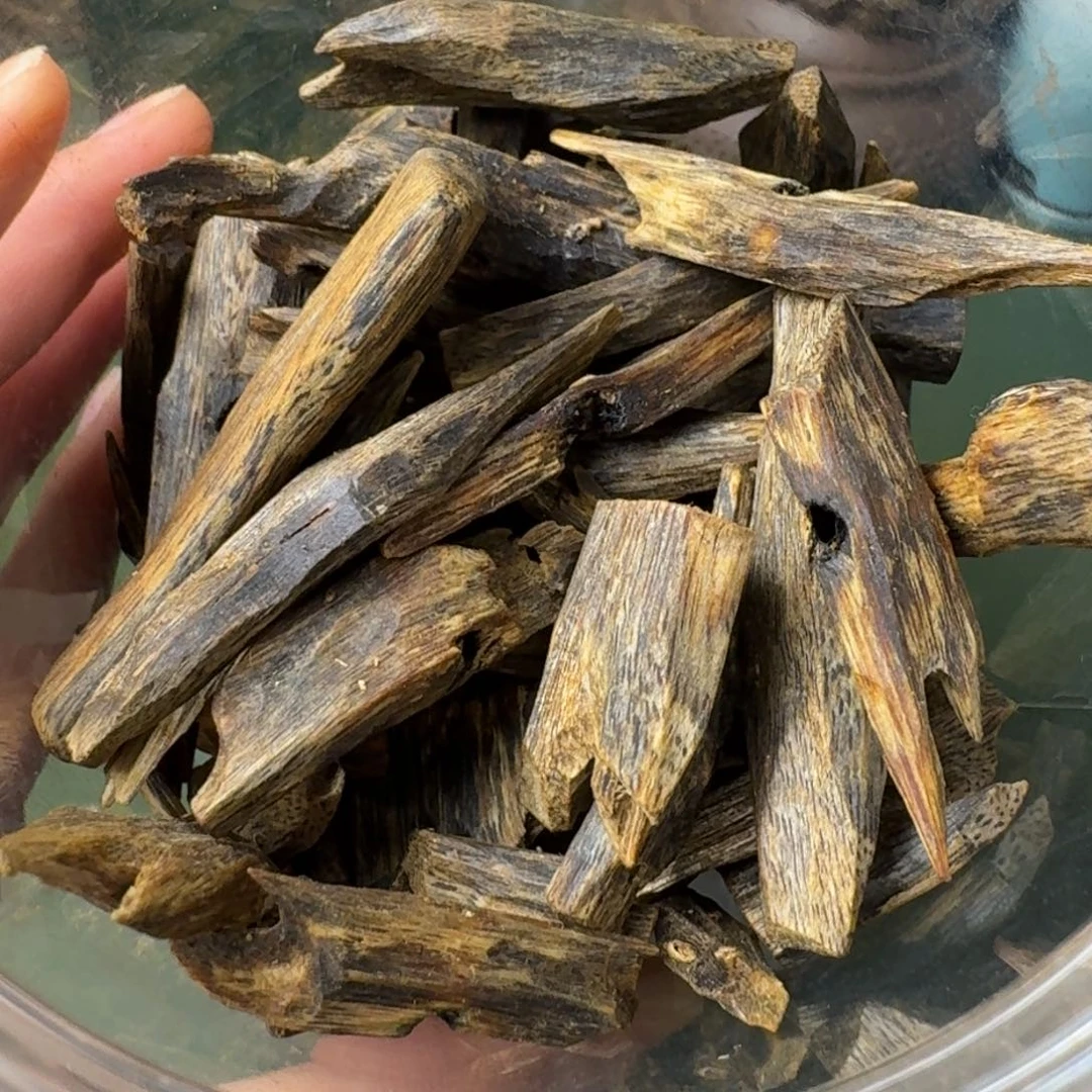 沉香手把件曦*海南张勺子树心油块料203克