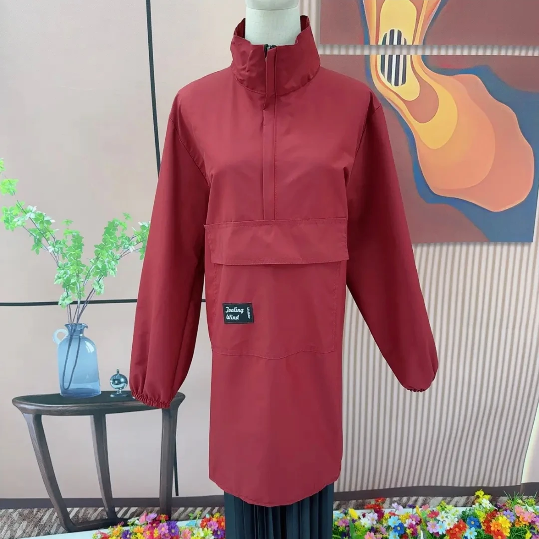 新款防水时尚家用围裙上班泼水厨房长袖餐饮耐脏做饭工作服