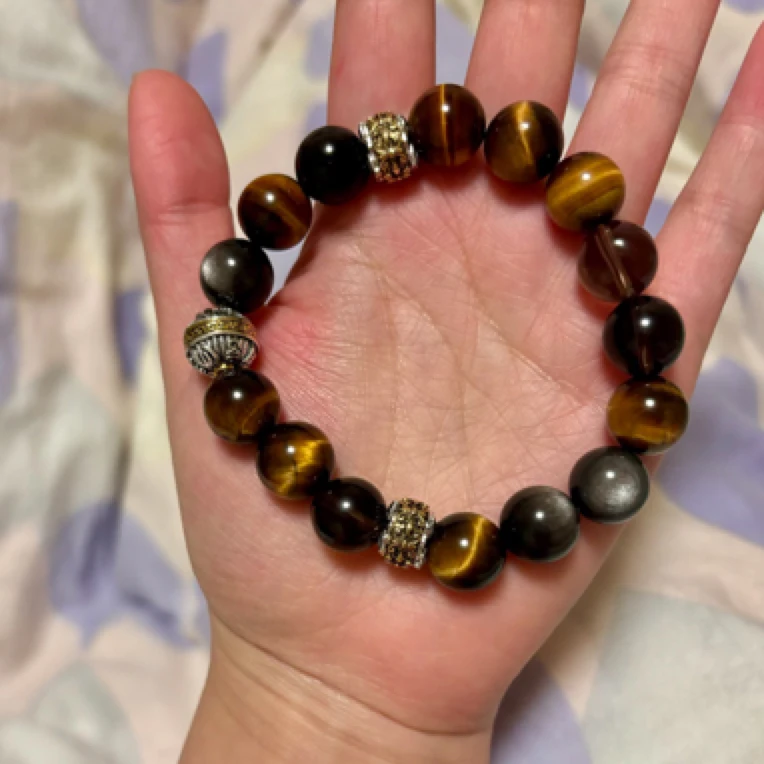 【黑神话悟空系列】天然虎眼石茶晶银耀石手串手链