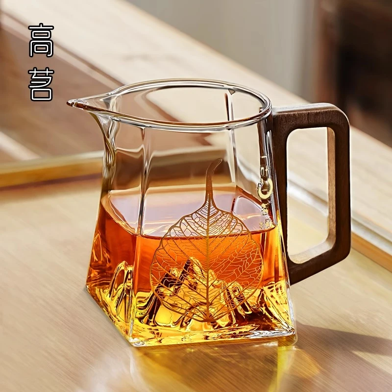 公道杯玻璃加厚耐高温高档观山分茶器带过滤茶海茶漏功夫茶具配件