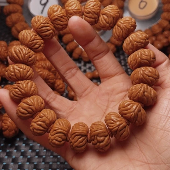 桃核手串龙纹桃核