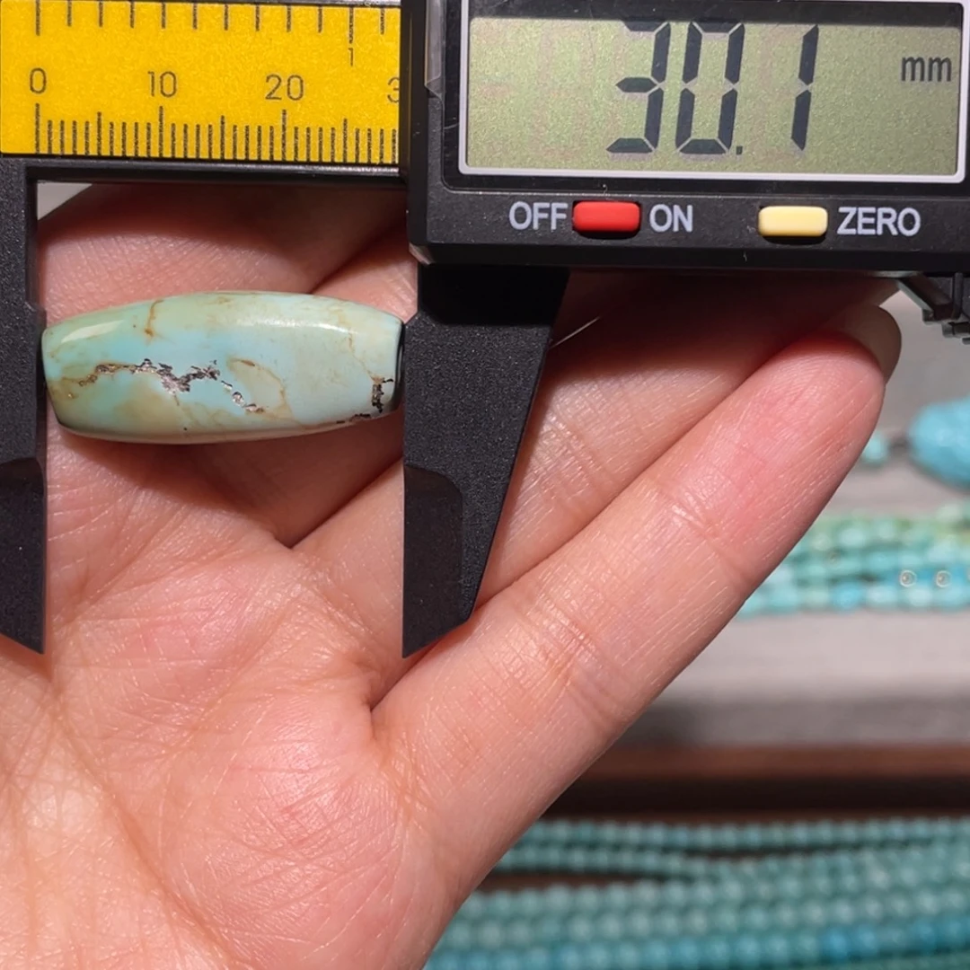 绿松石未镶嵌桶珠