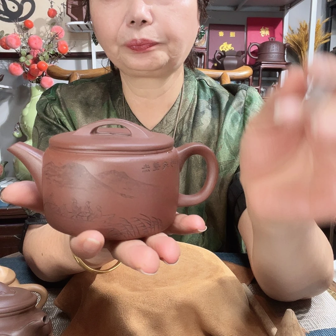 底槽青茶壶原矿紫砂壶