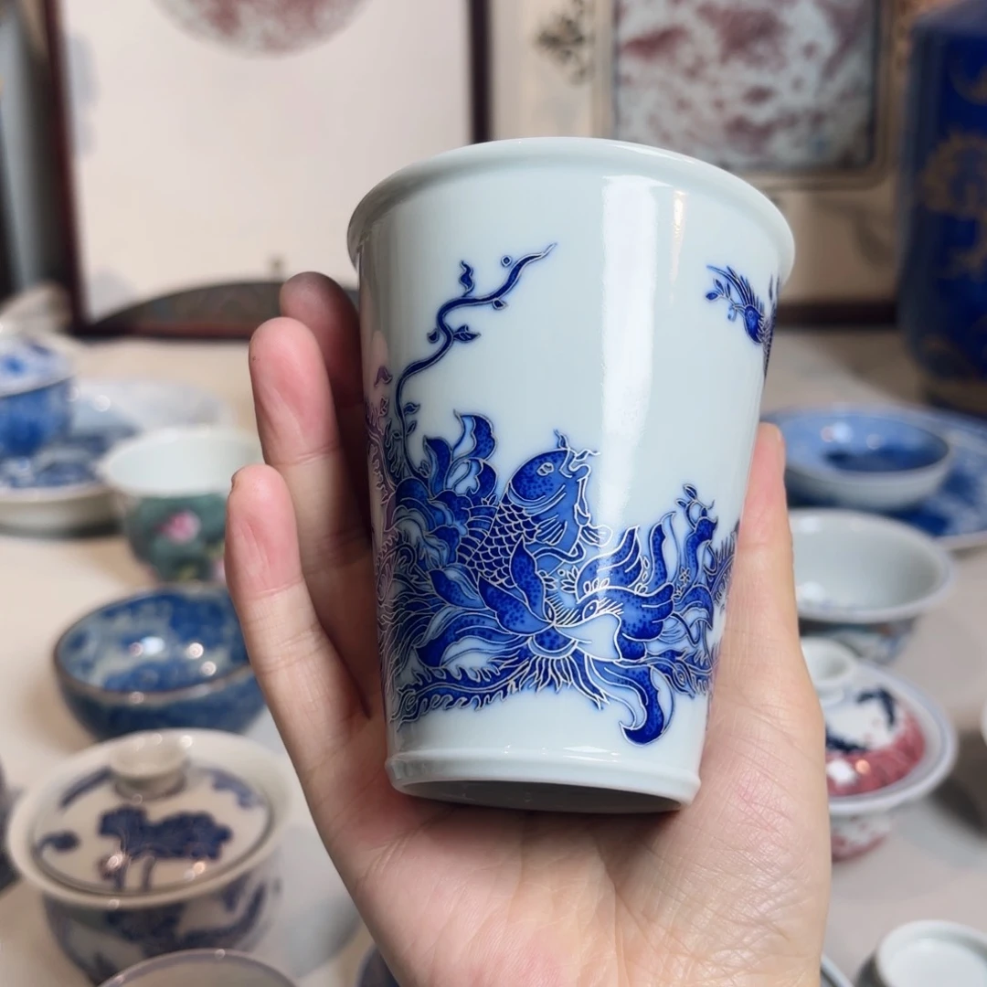 青花描银 嘎嘎好看