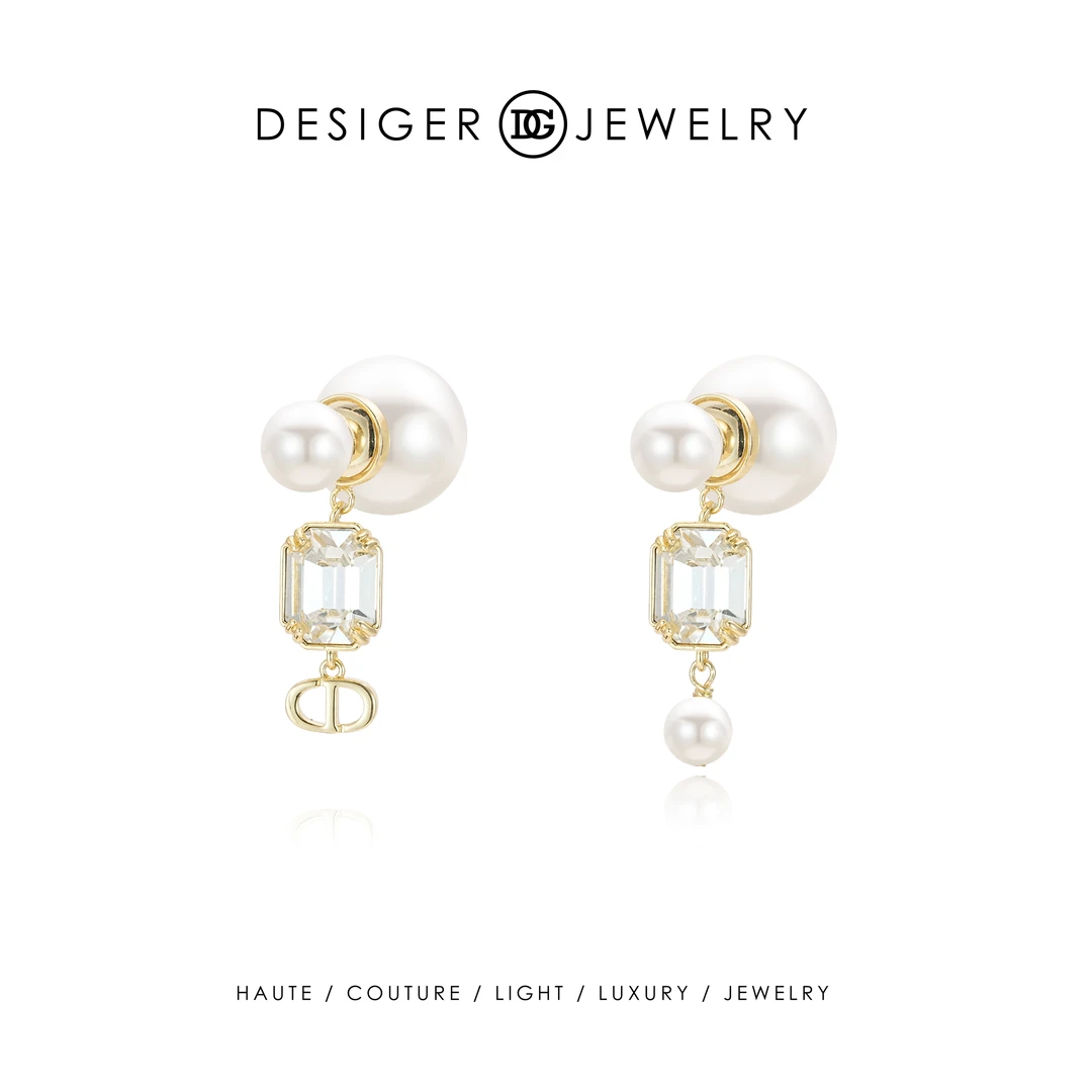 【泪色写诗】Desiger轻奢秋冬设计感高级时尚珠珠耳环F0339
