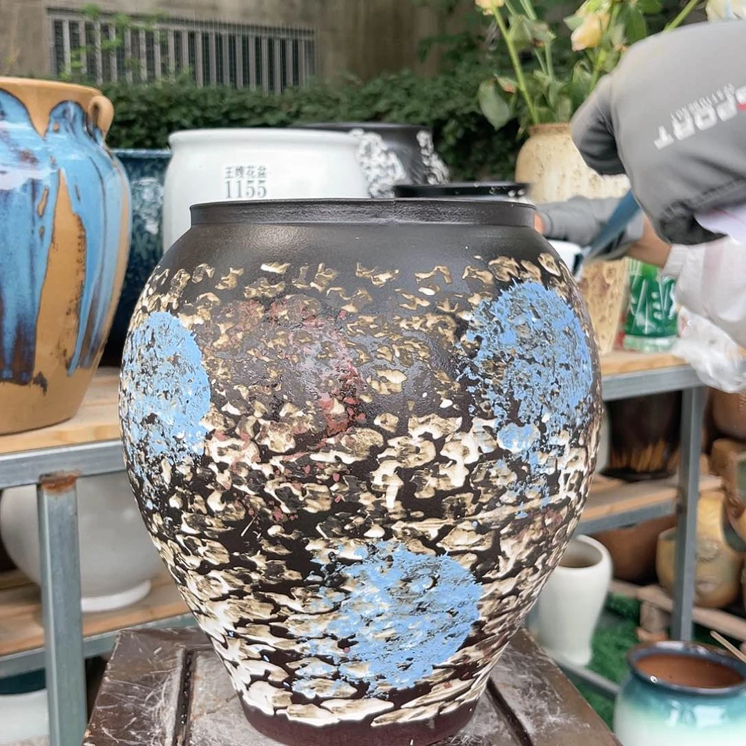 紫砂花盆王嫂花盆直播0527-167高31口20