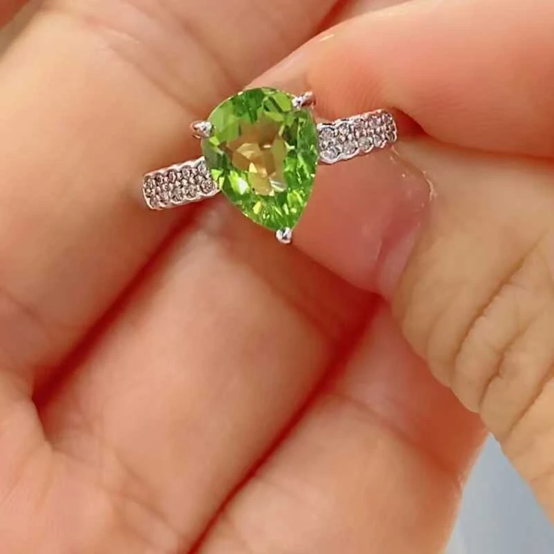 橄榄石戒指S925银9.20/283
