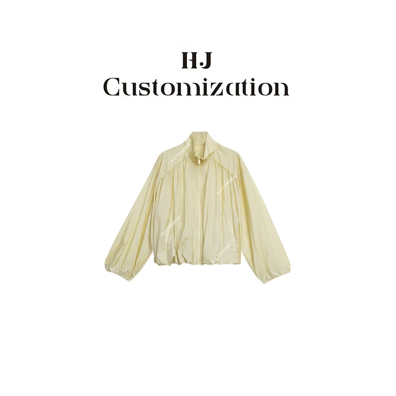 【 H·J 】“飞行员”时髦减龄长袖立领防晒拉链外套4135