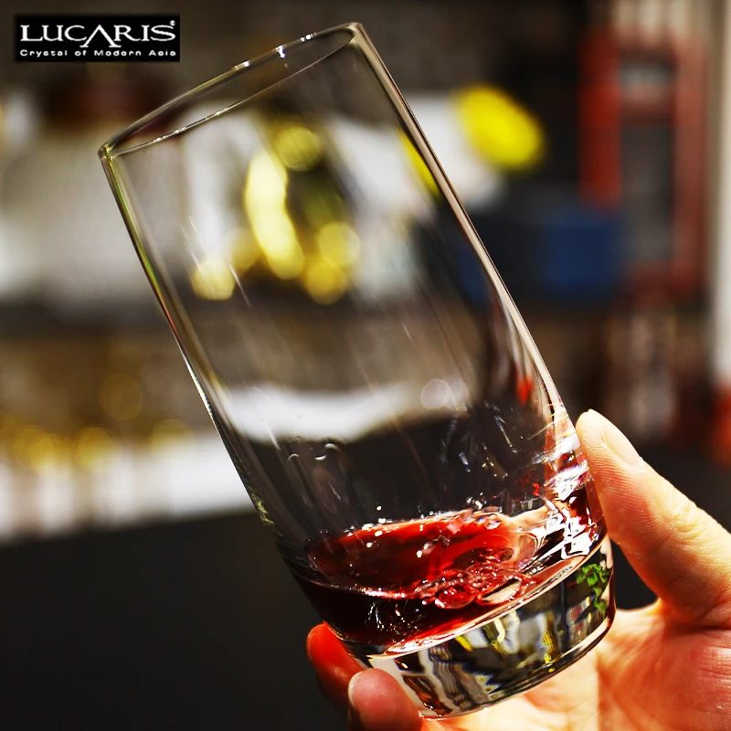 泰国进口lucaris水晶玻璃杯子家用茶杯耐热水杯牛奶杯果汁啤酒杯