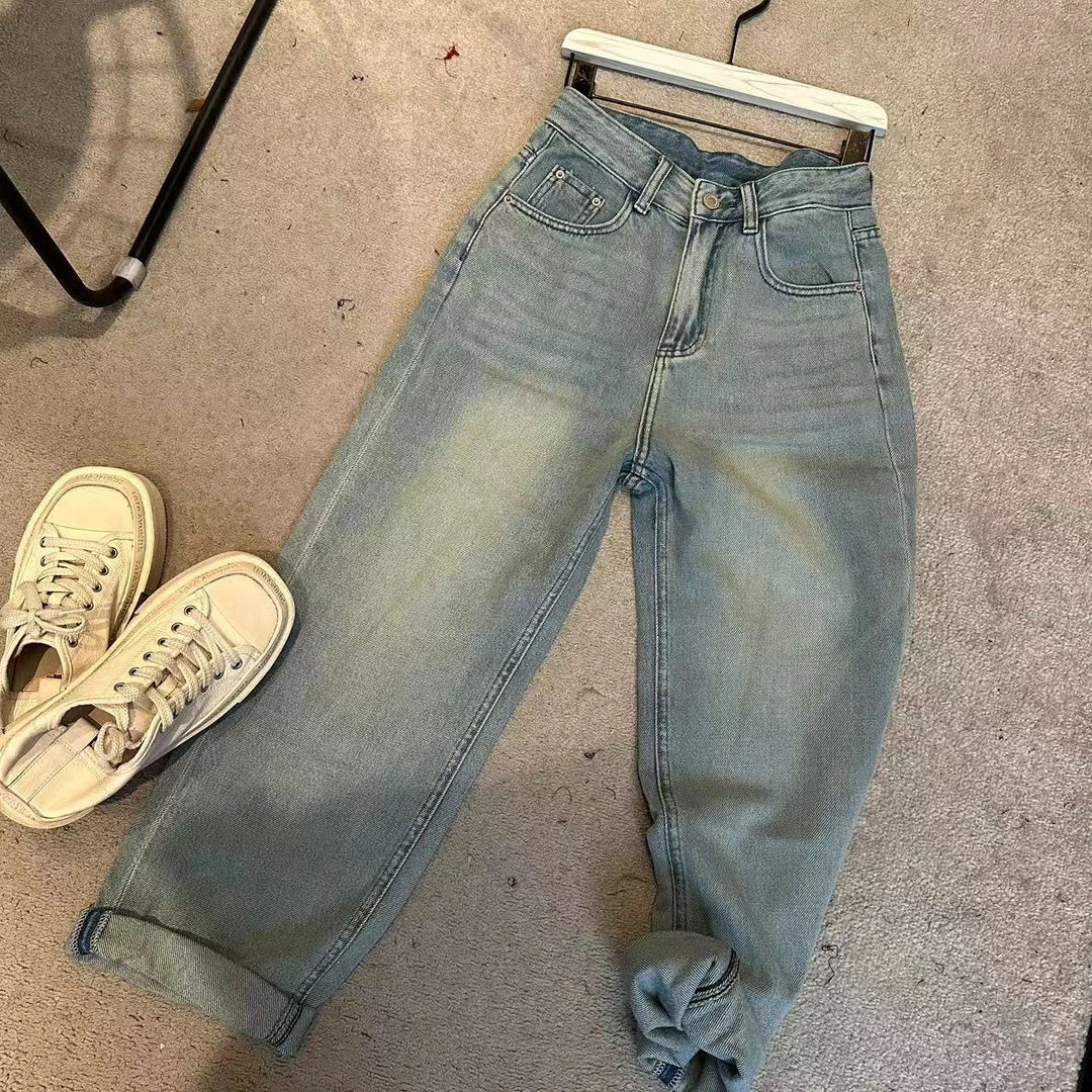 24年新款KH6652春夏款水洗牛仔裤显瘦百搭新款裤子