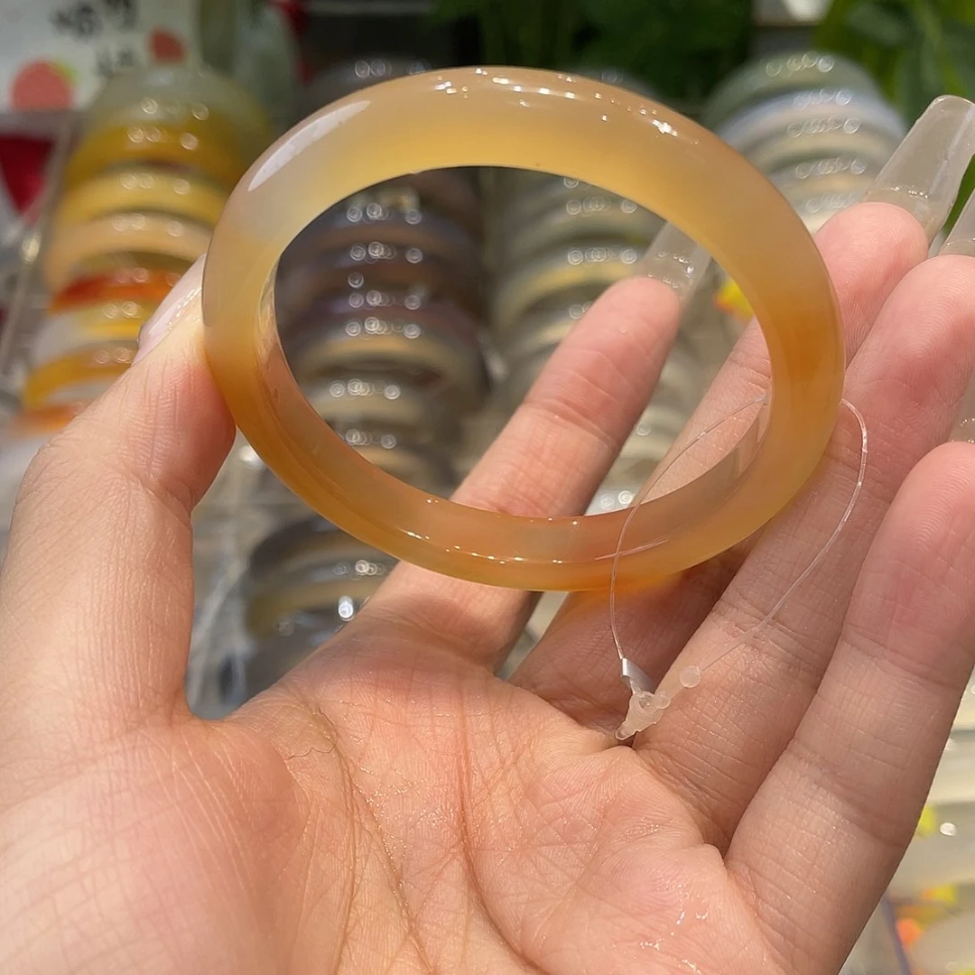 玛瑙/玉髓手镯未镶嵌53孤品