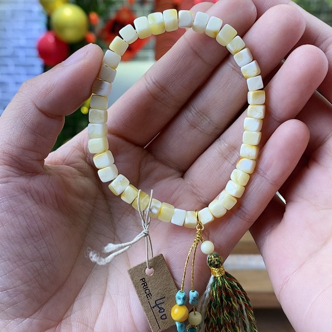 蜜蜡裸石未镶嵌蜜蜡手串