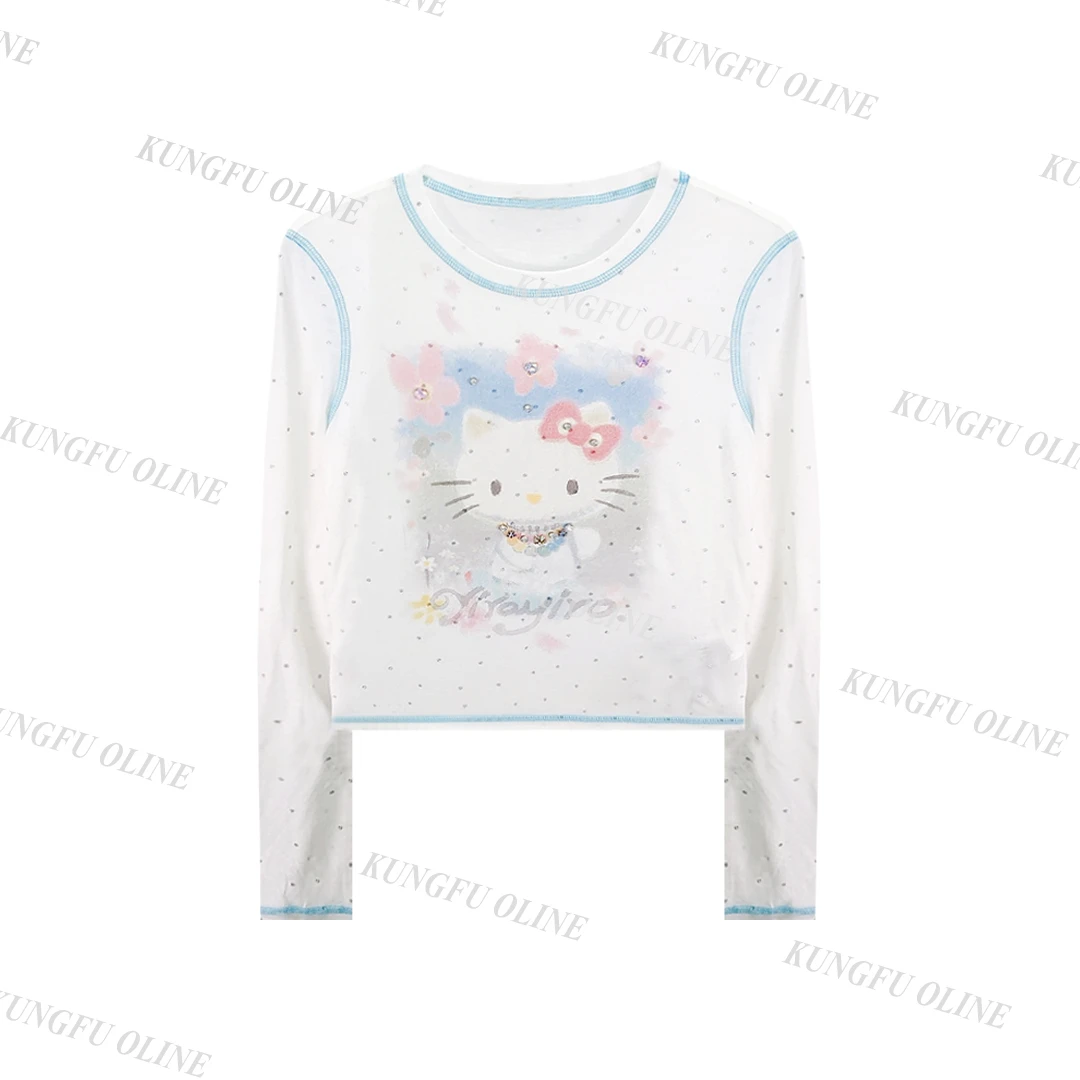 【YY】CT8386秋季流光风天丝亚麻流行印花明线T恤正肩