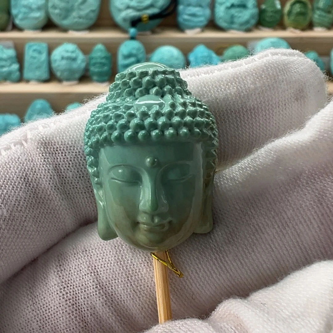 未镶嵌绿松石大日如来18.3mm