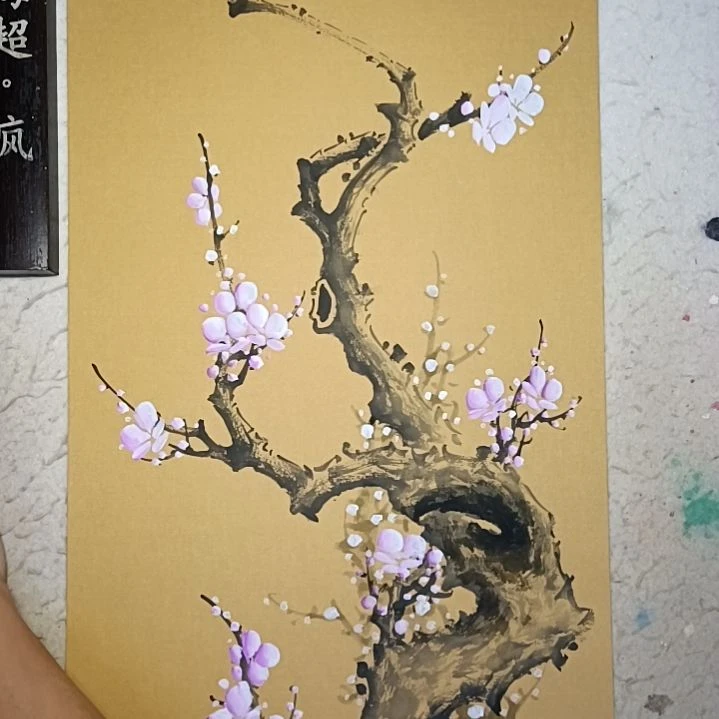 李***哥绘画精品梅花卡宣作品