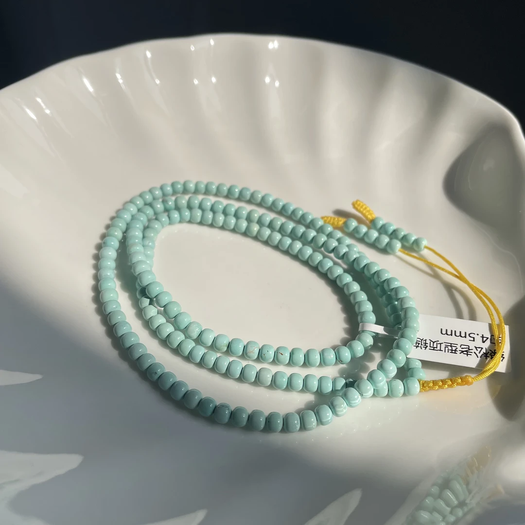 绿松老型项链约4.5mm