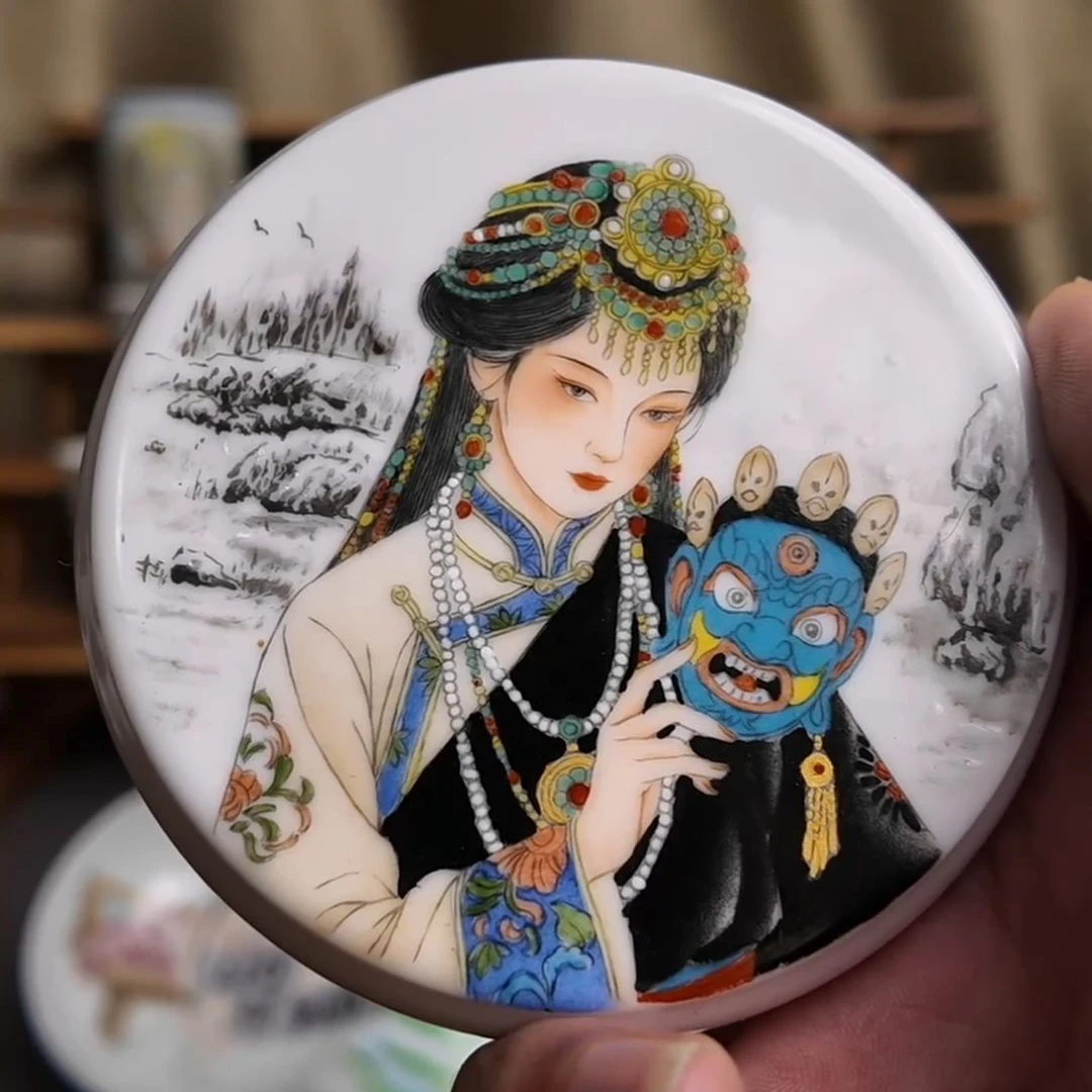 欲***休手绘女财神盖置福利