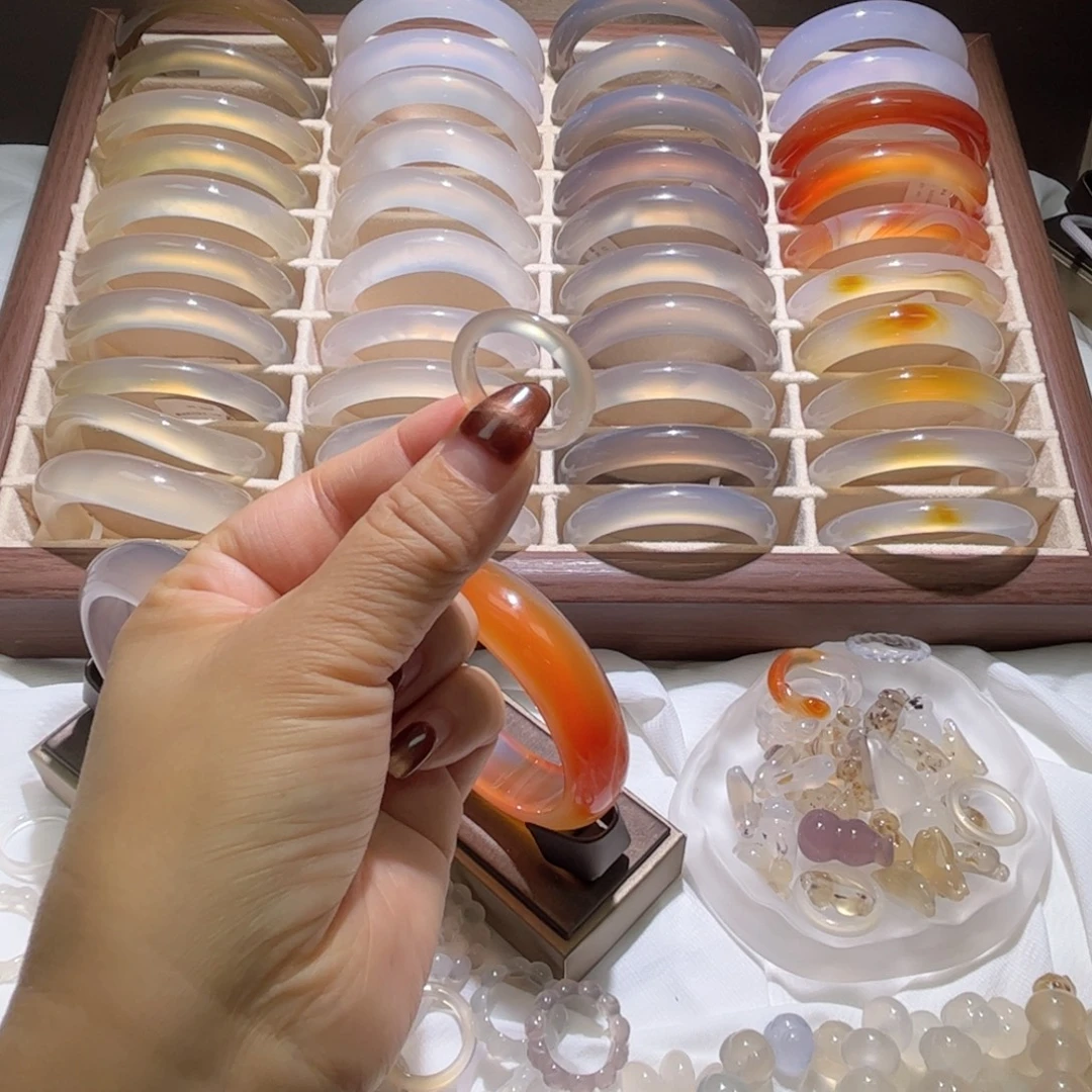 玛瑙/玉髓未镶嵌戒指